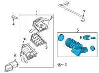 OEM 2021 Cadillac CT4 Outlet Duct Diagram - 84878488