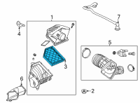 OEM Cadillac CT4 Air Filter Diagram - 84498926