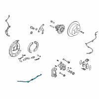 OEM 2011 Kia Forte Brake Hose, Left Diagram - 587371M300