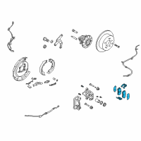 OEM 2010 Kia Forte Pad Kit-Rear Disc Brake Diagram - 583021MA40