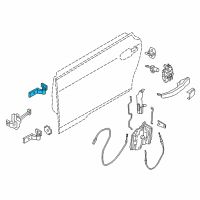OEM BMW Right Upper Front Door Hinge Diagram - 51-81-7-266-680