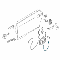 OEM 2018 BMW i3 Bowden.Cable, Outside Door Handle Front Diagram - 51-21-7-265-078