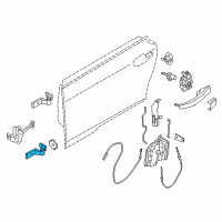 OEM 2019 BMW i3 Right Lower Front Door Hinge Diagram - 51-81-7-266-676