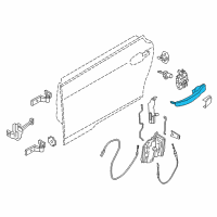 OEM BMW i3s Door Handle - Left Diagram - 51-21-7-408-381