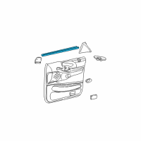 OEM 2000 Ford Expedition Belt Weatherstrip Diagram - F85Z-7821456-AA