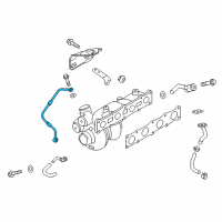 OEM Hyundai Pipe-Oil Feed Diagram - 28240-2C600