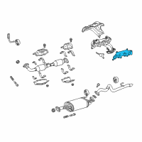 OEM 2020 Toyota Tacoma Manifold Gasket Diagram - 17173-75040