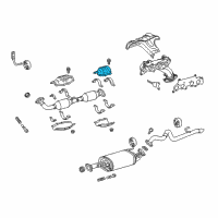 OEM Toyota 4Runner Heat Shield Diagram - 18445-75040