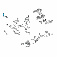 OEM 2010 Toyota 4Runner Front Pipe Bracket Diagram - 17572-75290