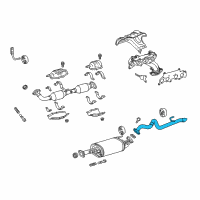 OEM 2019 Toyota 4Runner Tailpipe Diagram - 17430-31870