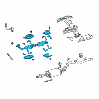 OEM Toyota 4Runner Front Pipe Diagram - 17410-75631