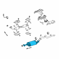 OEM Toyota 4Runner Center Pipe Diagram - 17420-75590