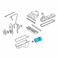 OEM Ford Tempo Oil Filter Diagram - D9AZ-6731-A