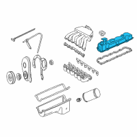 OEM 1994 Ford E-150 Econoline Valve Cover Diagram - F5UZ6582B