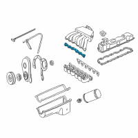 OEM Ford E-350 Econoline Intake Manifold Gasket Diagram - E7TZ-9H486-B