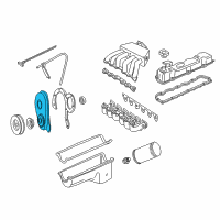 OEM 1992 Ford Bronco Timing Cover Diagram - E5TZ6019H