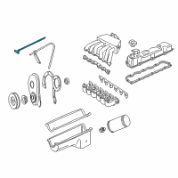 OEM 1994 Ford E-250 Econoline Oil Dipstick Diagram - F1UZ6750A