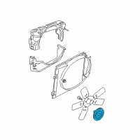 OEM 1999 Dodge Durango Clutch-Fan Diagram - 52029767AA