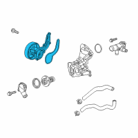 OEM 2016 Honda Fit Water Pump Diagram - 19200-5R0-003