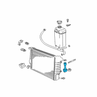 OEM BMW 528i Levelling Switch Radiator Diagram - 61-31-8-360-855