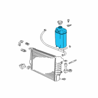 OEM 1999 BMW Z3 Coolant Expansion Tank Diagram - 17-11-1-723-520