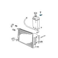 OEM 1999 BMW 528i Engine Coolant Recovery Tank Cap Diagram - 17-11-1-723-580