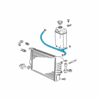 OEM BMW 540i Vent Hose Diagram - 17-11-1-427-156