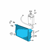 OEM 2000 BMW 528i Radiator Diagram - 17-11-1-436-061