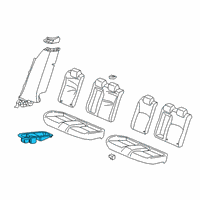 OEM 2019 Honda Civic Garn Center *NH900L* Diagram - 82138-TGH-A01ZA