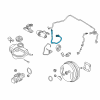 OEM BMW 530e VACUUM PIPE Diagram - 11-66-8-606-501