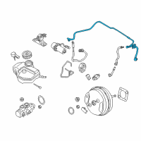 OEM BMW 530e VACUUM PIPE WITH NON-RETURN:116061 Diagram - 11-66-8-606-505