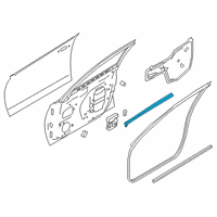 OEM 2019 Nissan Altima Seal Assy-Front Door Inside RH Diagram - 80834-6CA0A