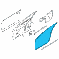 OEM 2019 Nissan Altima WEATHERSTRIP Front Door LH Diagram - 80831-6CA0A