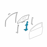 OEM 2010 Honda Civic Regulator Assembly, Right Front Door Power Diagram - 72210-SVA-A02