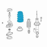 OEM 2015 Honda CR-V Spring, Rear Diagram - 52441-T1W-A21