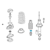 OEM Honda CR-V Plate, Bump Stop Diagram - 52690-T0A-A12