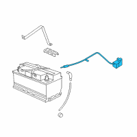 OEM 2012 BMW 740Li Plus Pole Battery Cable Diagram - 61-12-9-223-473