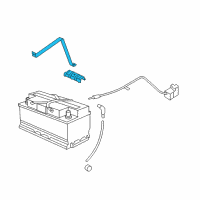 OEM 2015 BMW 740Ld xDrive Battery Holder Diagram - 61-21-7-622-074