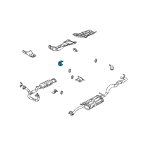 OEM 1998 Chevrolet S10 Bracket Asm-Catalytic Converter Front Hanger Diagram - 15023066