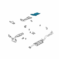 OEM Chevrolet S10 Shield Asm-Exhaust Muffler Heat Diagram - 15039783