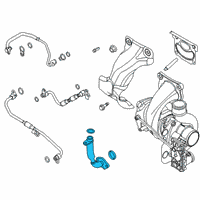 OEM Lincoln Nautilus Oil Outlet Tube Diagram - K2GZ-6L092-A