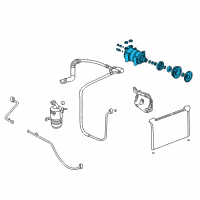 OEM 2004 Chevrolet Express 2500 Compressor Assembly Diagram - 89024907