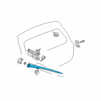 OEM 2007 Jeep Grand Cherokee Arm-Rear WIPER Diagram - 5139836AB