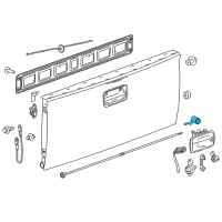 OEM 2021 GMC Canyon Lock Cylinder Diagram - 23338181