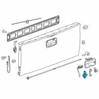 OEM Chevrolet Silverado 1500 LD Hinge Diagram - 15192282