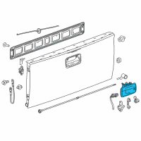 OEM Chevrolet Colorado Handle Diagram - 84377237