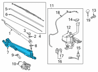 OEM 2022 Kia Carnival Linkage Assembly-WINDSHI Diagram - 98120R0000