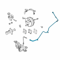 OEM 2019 Lincoln MKT Vacuum Tube Diagram - HE9Z-9C490-B