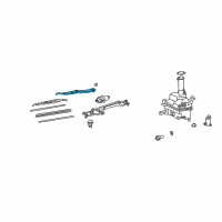 OEM Lexus GS430 Windshield Wiper Arm Assembly, Right Diagram - 85211-30520