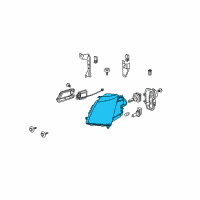 OEM 2005 Cadillac STS Headlamp Housing Diagram - 12335966